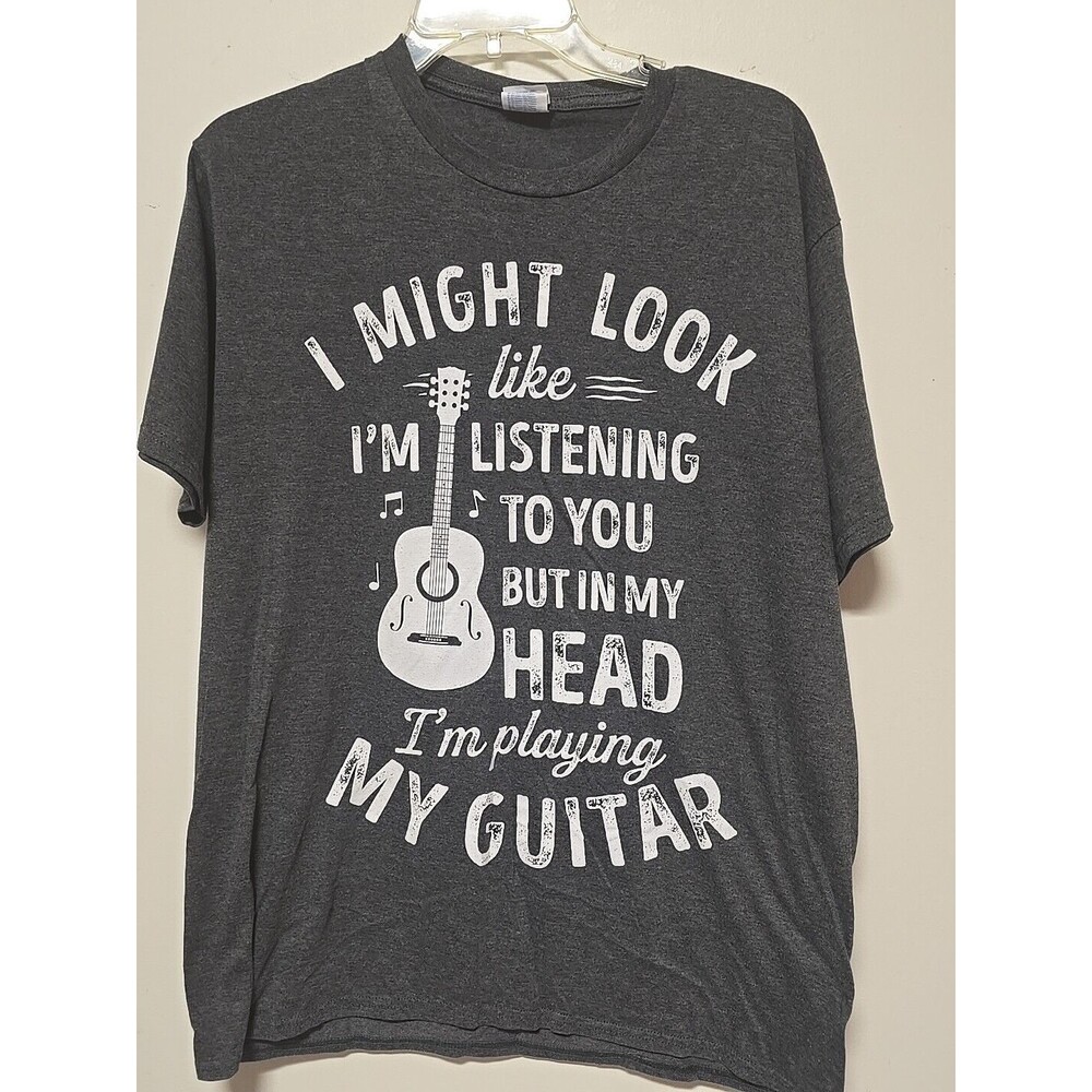 I'm Playing My Guitar Funny Musician Music Guitar Lover Gift T-Shirt LARG